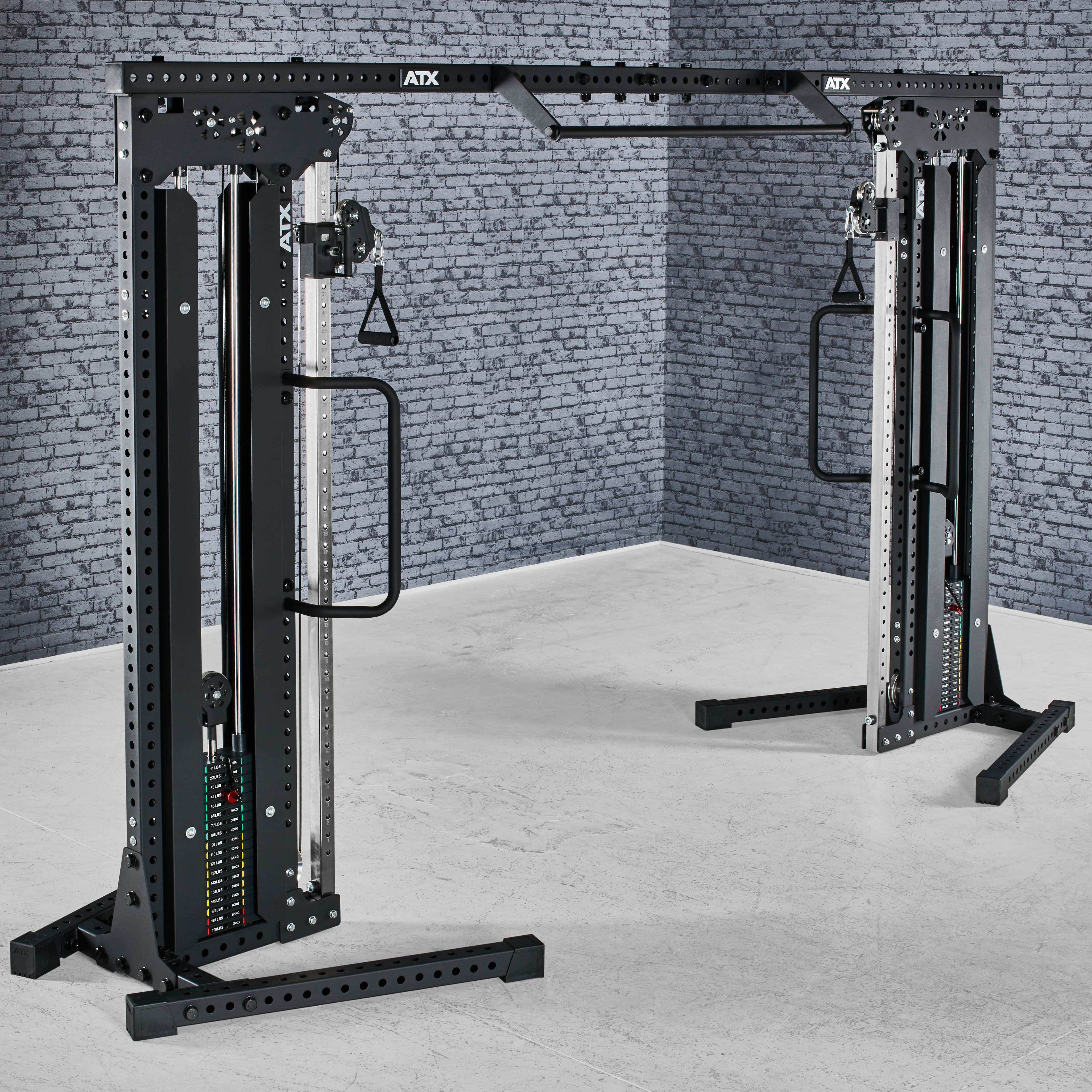 ATX Cable Crossover - pull station 2 x 90 kg plug-in weights