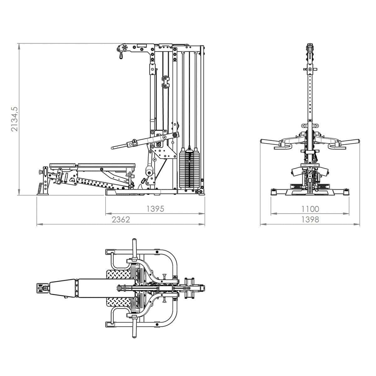 ATX Triplex Workout Station WSX-680