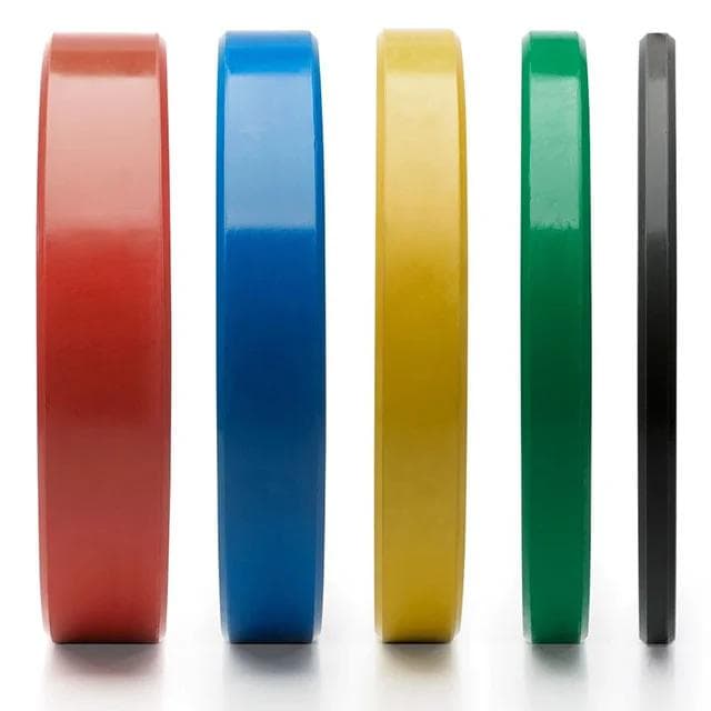 Color Full Rubber Bumper Plates - weight plates