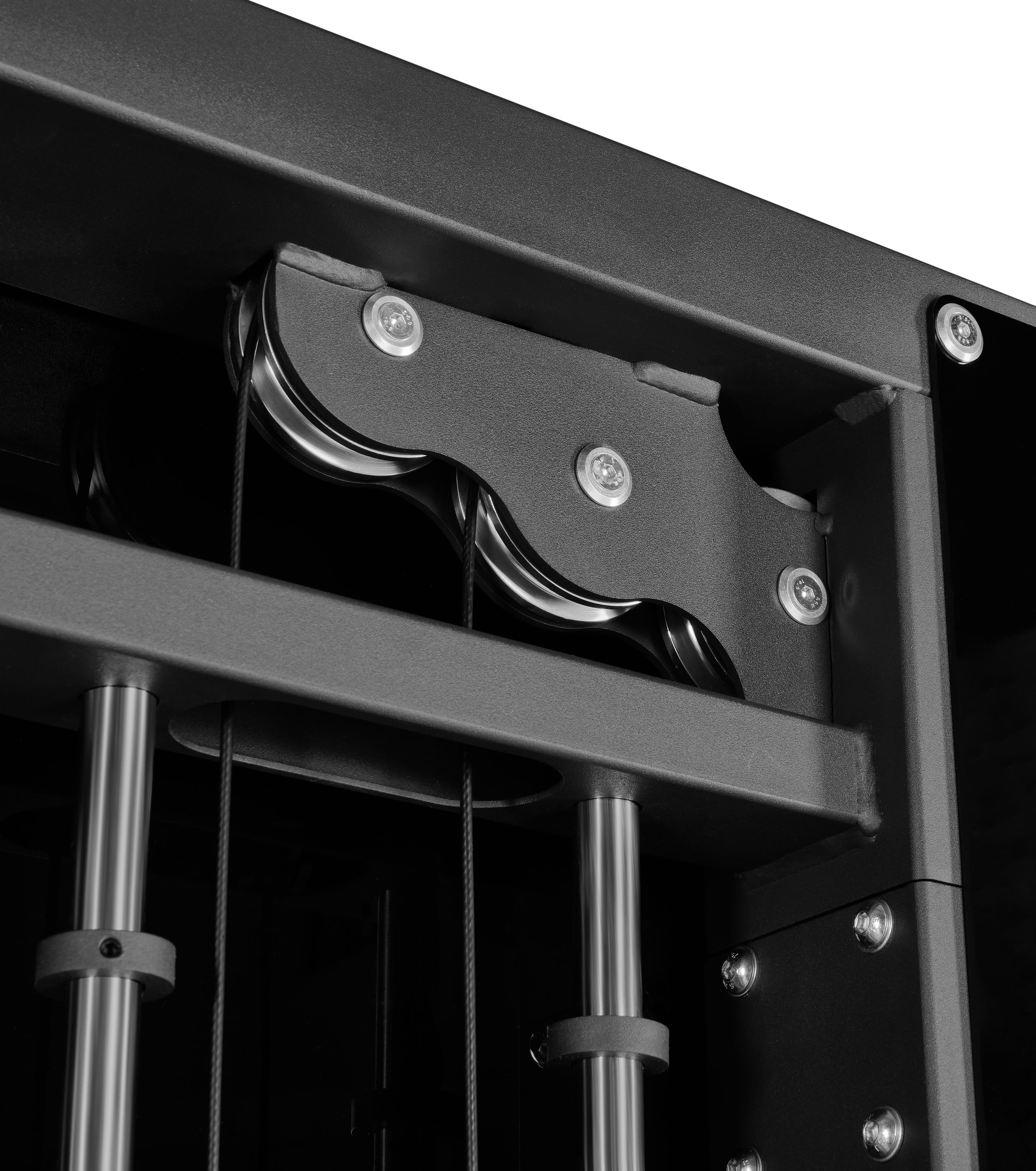 ATX Duo wall-mounted pulley station with 2 x 60 kg weight plates
