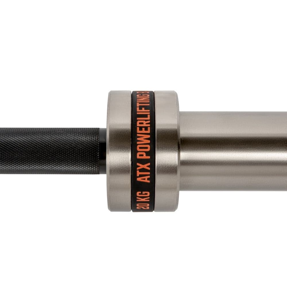 ATX Powerlifting Training Bar - Black Oxide/Chrome