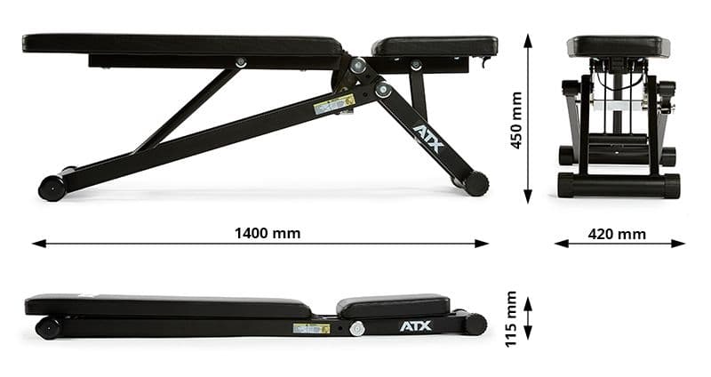 ATX Foldable Bench FMB-800-B