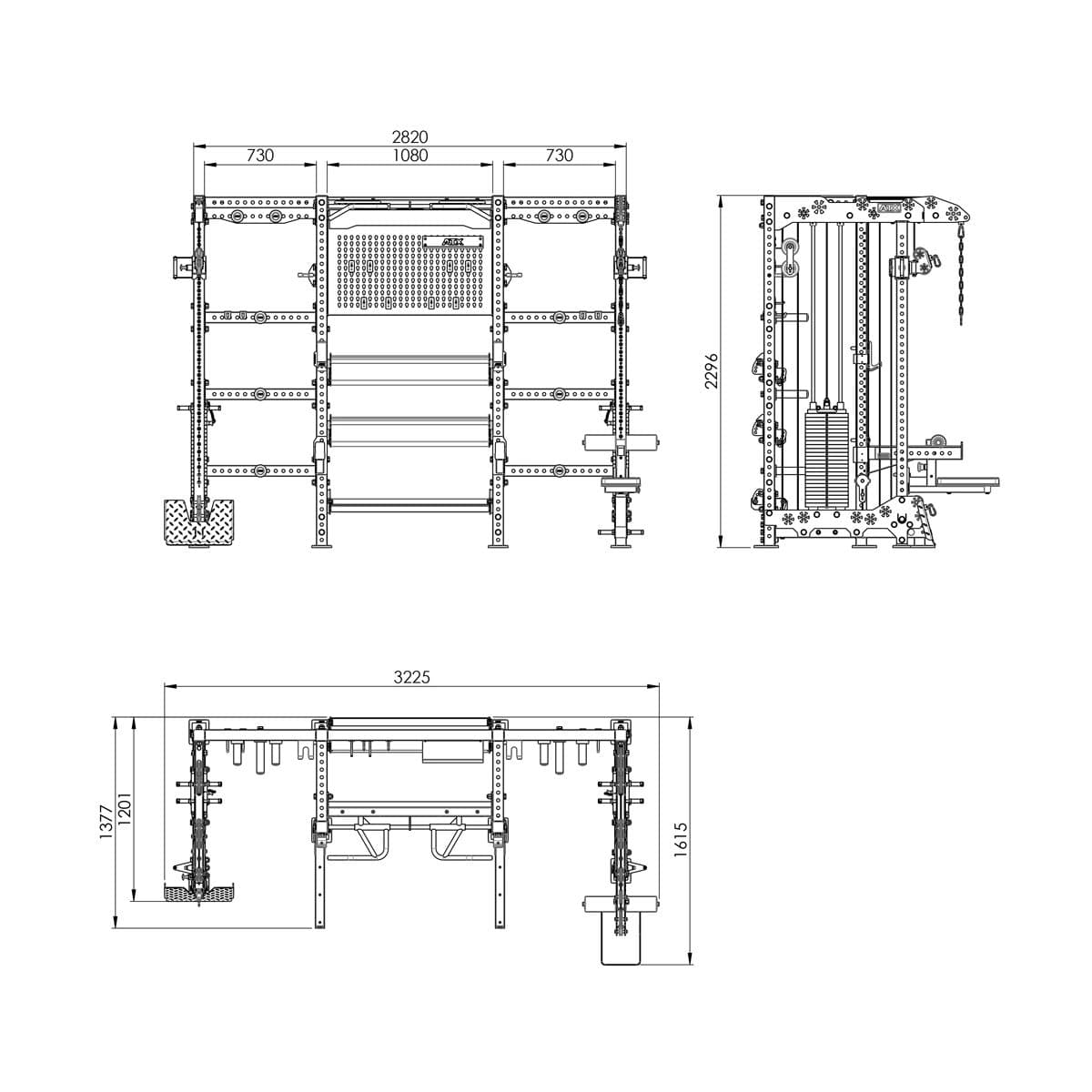 ATX Multi Cable Rack MCR-780