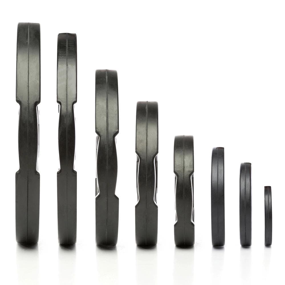 Weight plates with rubber grippers - 50 mm - 0.5 to 40 kg